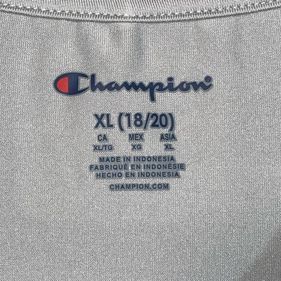 Big Kids' Short-Sleeve T-Shirt, 4-Sport Script Logo grey, XL 18/20 - Picture 4 of 5